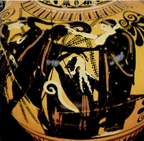 Priamus werd gedood door Neoptolemus