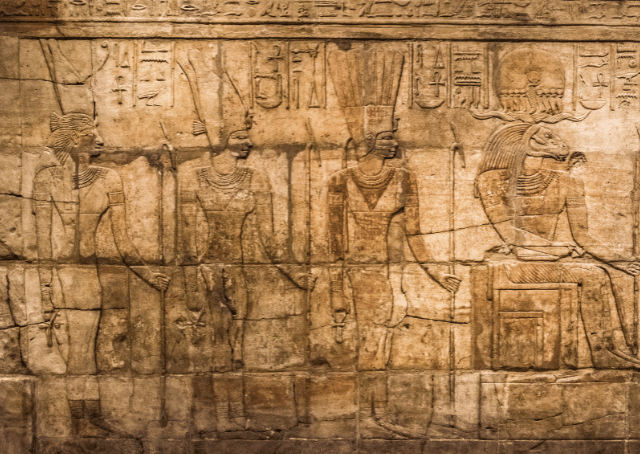 Oud-Egyptische goden met Aton