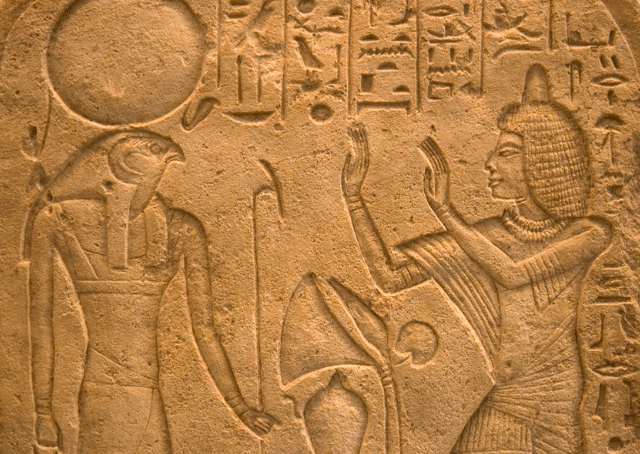 Oud-Egyptische zonnegod