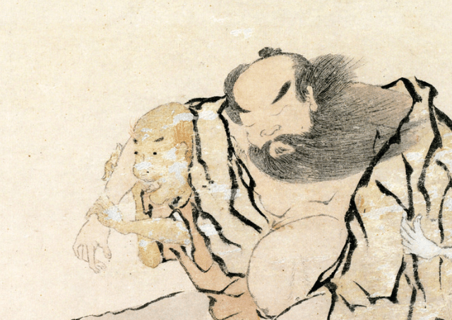 Gezicht van Zhong Kui