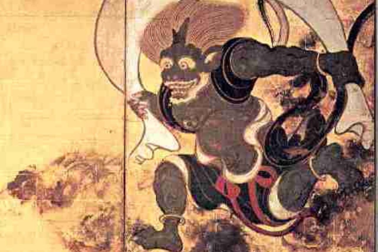 Fujin, de god van de wind