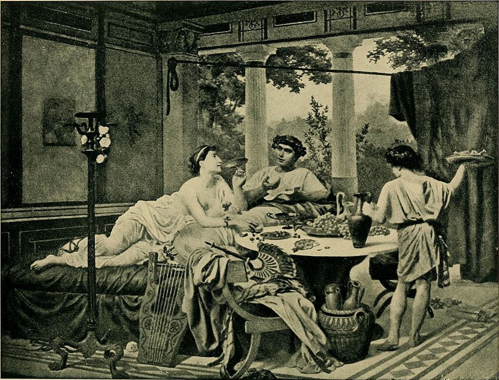 Horatius in Tibur, schilderij van Auguste Leloir