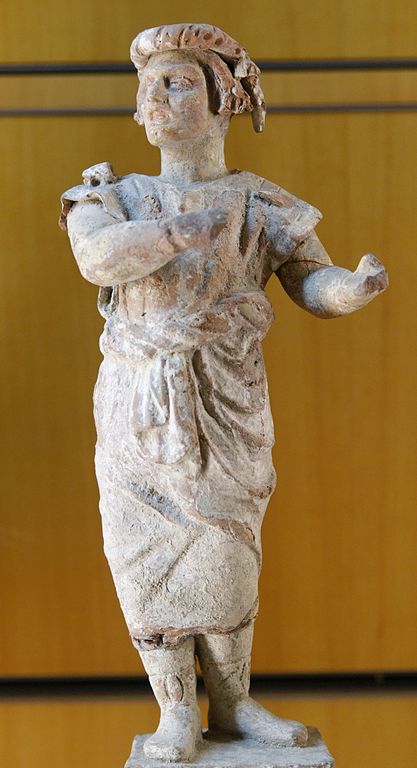 Beeldje van een acteur uit de Nieuwe Komedie