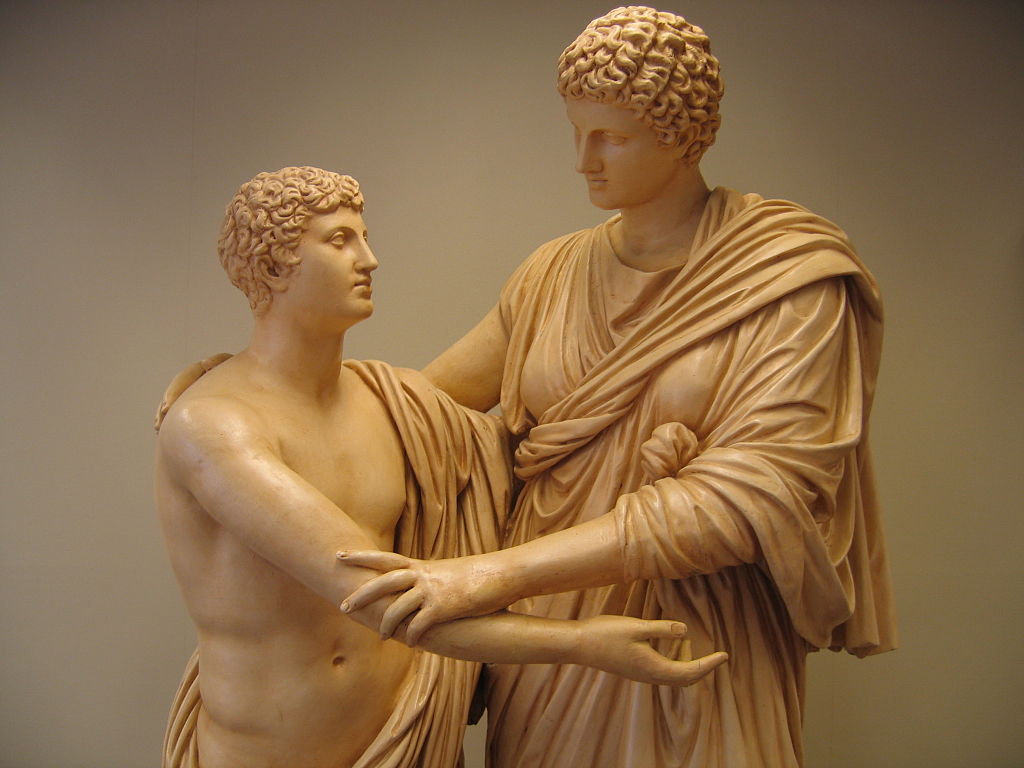 Standbeeld van Orestes en Electra, oud-Grieks beeldhouwwerk