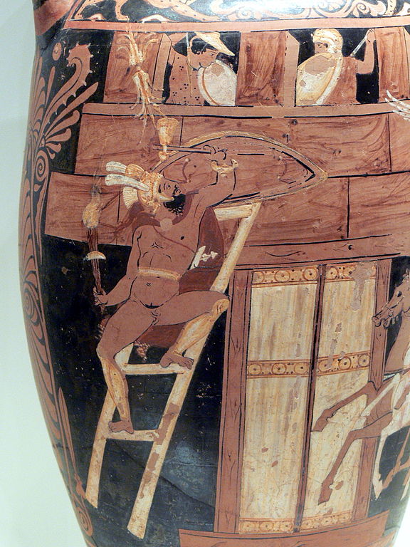 A vase depicting Seven Against Thebes