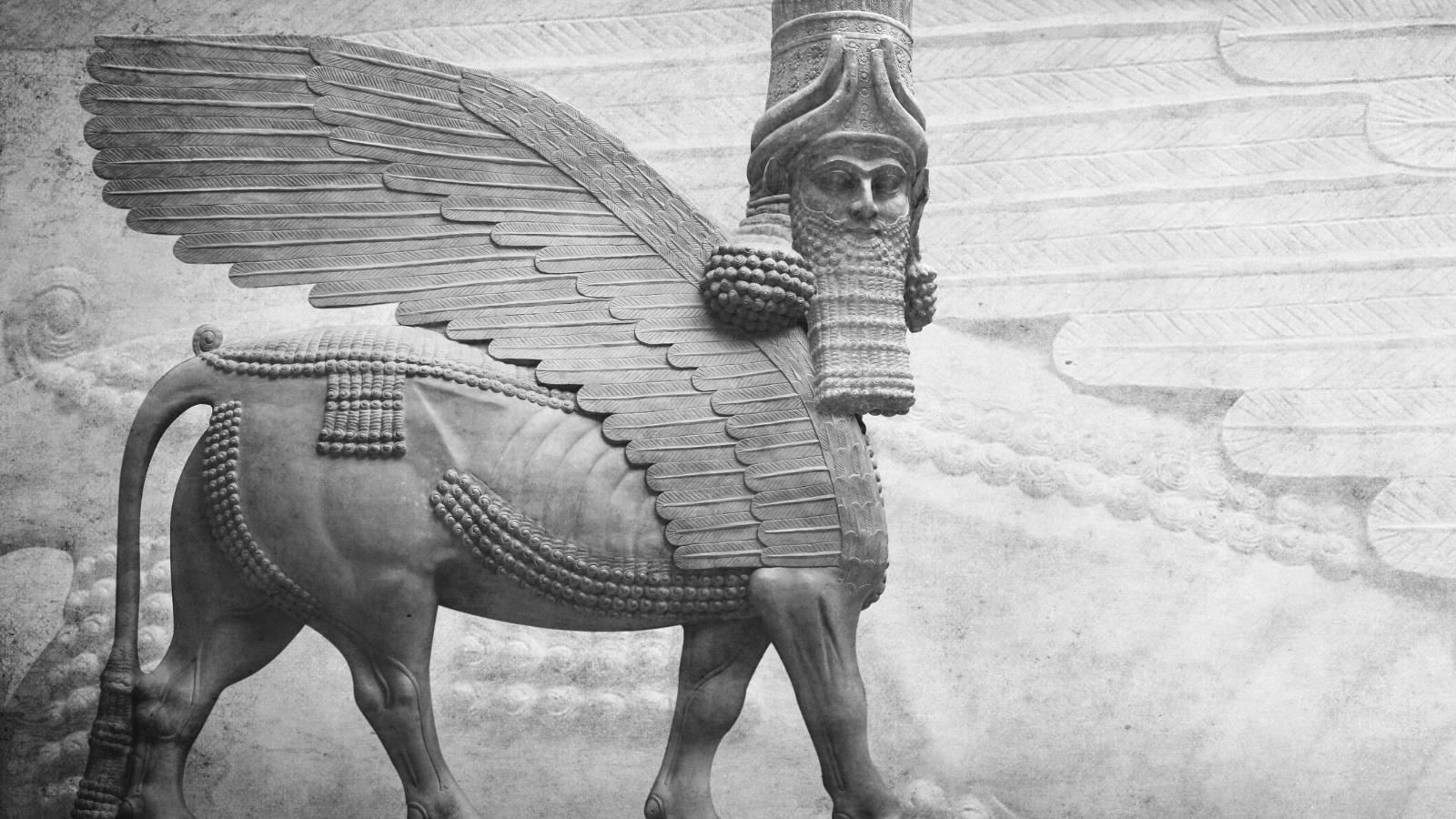 Lamassu: De Oude Mesopotamische Godin met Mensenhoofd en Vleugels van een Stier