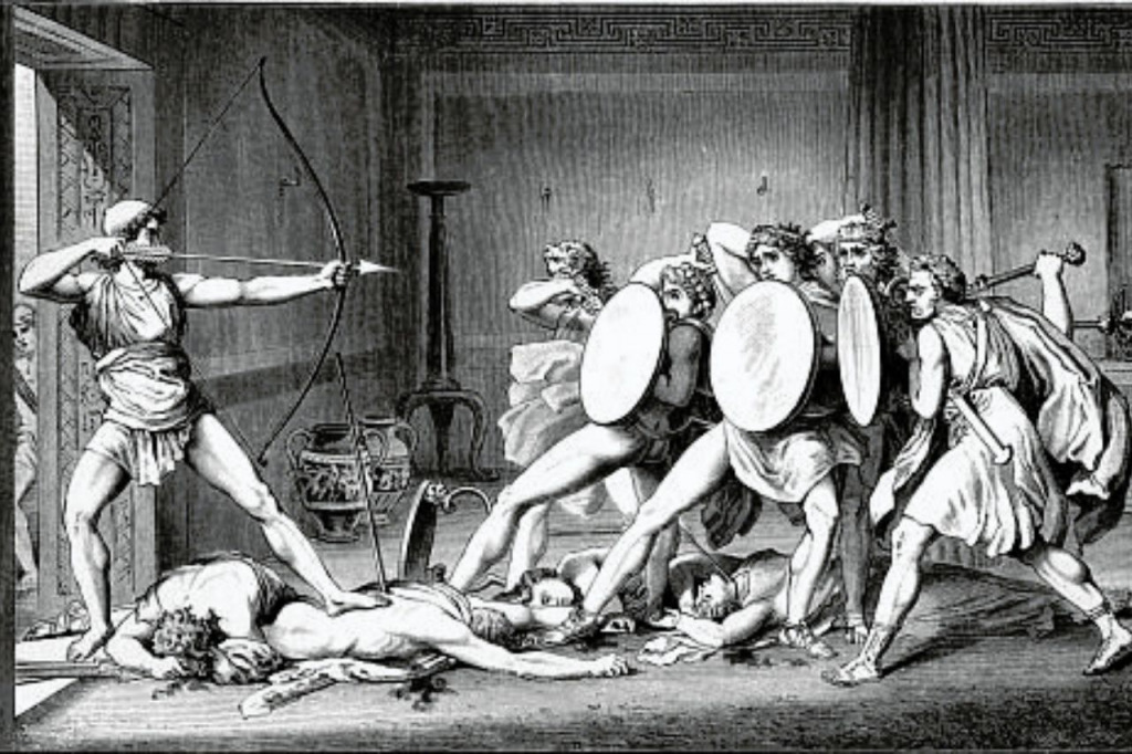 Antinous in de Odyssee en de vrijers van Penelope