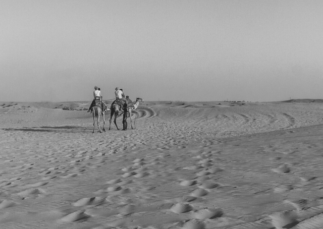 Bedoeïenenkaravaan in een woestijn