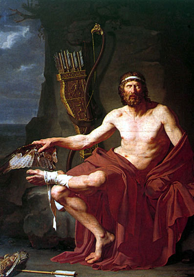 Philoctetes Griekse held schilderij