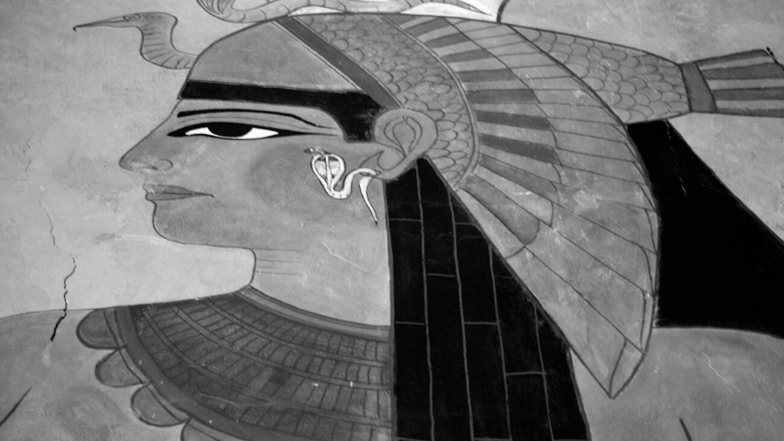 Cleopatra in Egyptische tempel