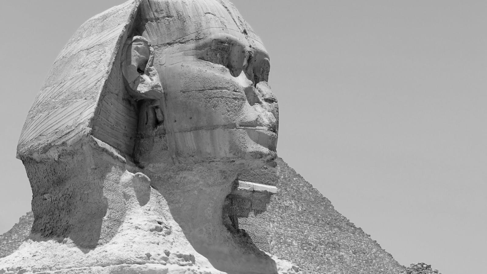 Egyptisch standbeeld van de Sfinx