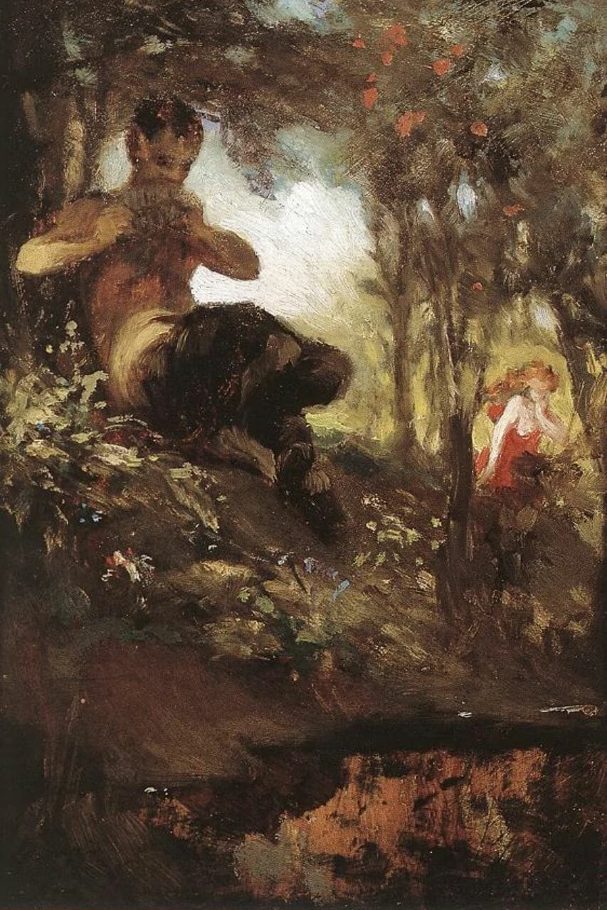 Illustratie van verschillen tussen Faun en Satyr