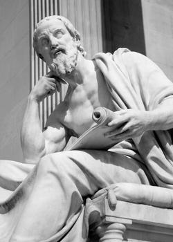 Standbeeld van Herodotus in Wenen