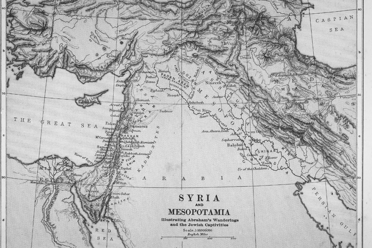Locatie van Mesopotamië