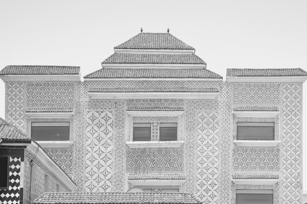 Nouakchott Mauritanië sierlijke gevel