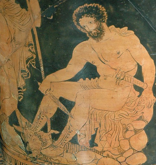 Kaart van de zwerftochten van Odysseus