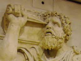 Oedipus verblindt zichzelf met gouden spelden