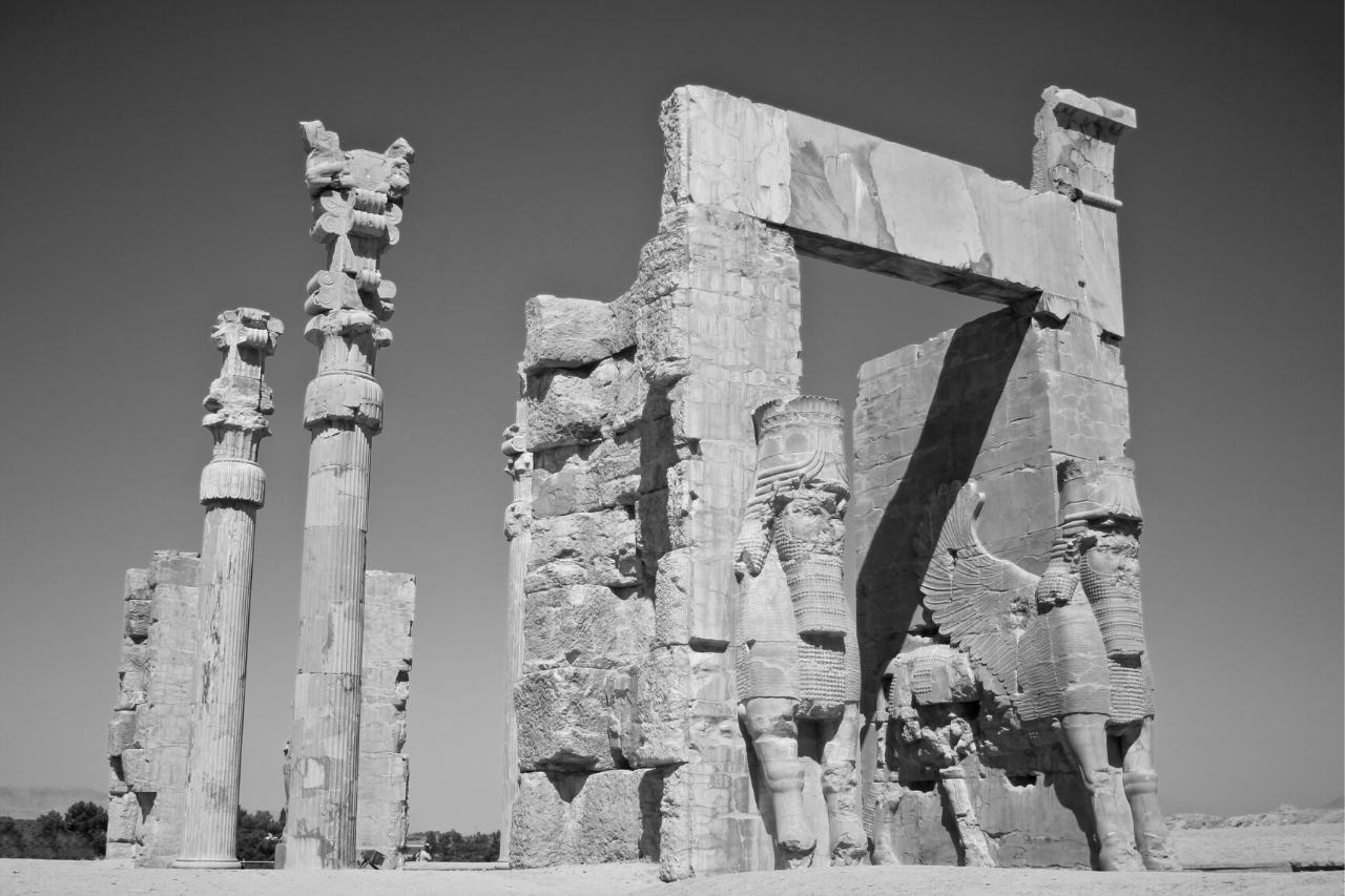 De poort van Xerxes de Eerste